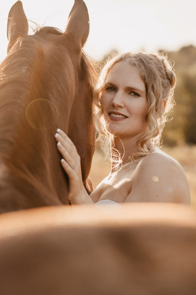 Hochzeitsshooting mit Pferd